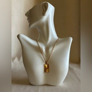 18K Gold Plated Sunburst Pendant Necklace Adjustable 16–18” Stainless Steel